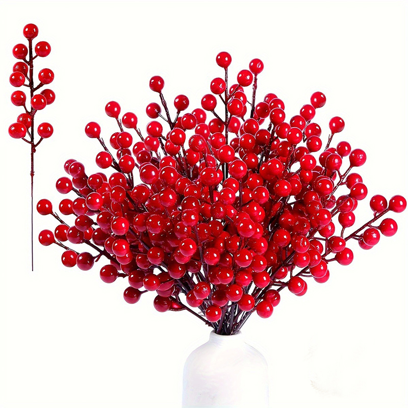 5/10/20Pcs Artificial Red Berr - Florist Supply Bulk 评论和价格