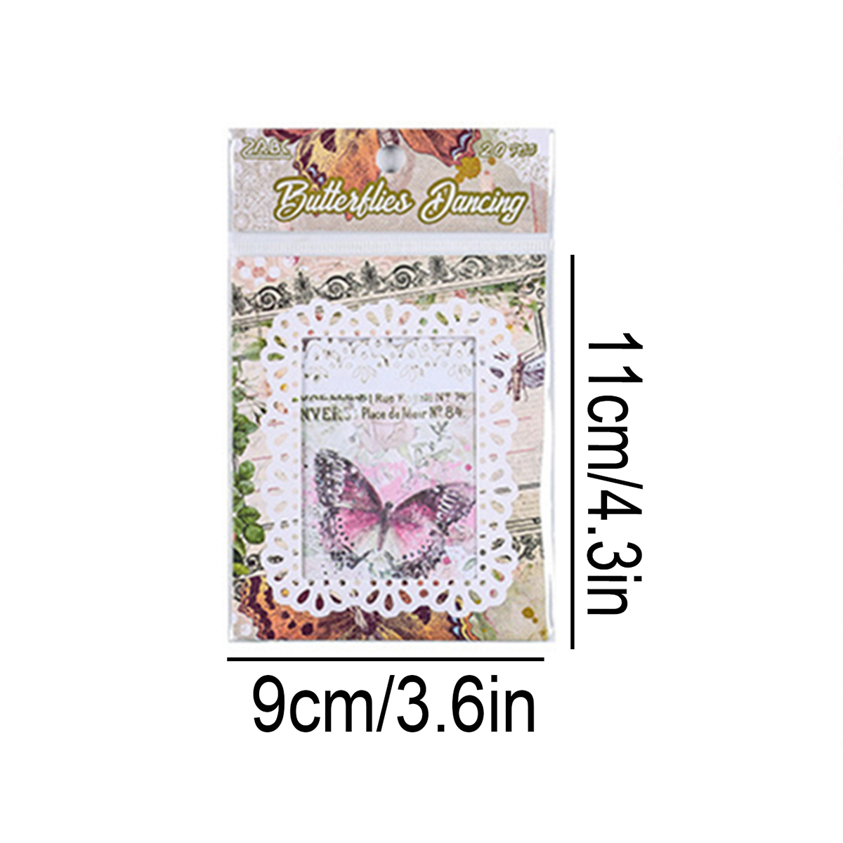 20pcs Non-Adhesive Vintage Flo - Supply Florist 评论和价格