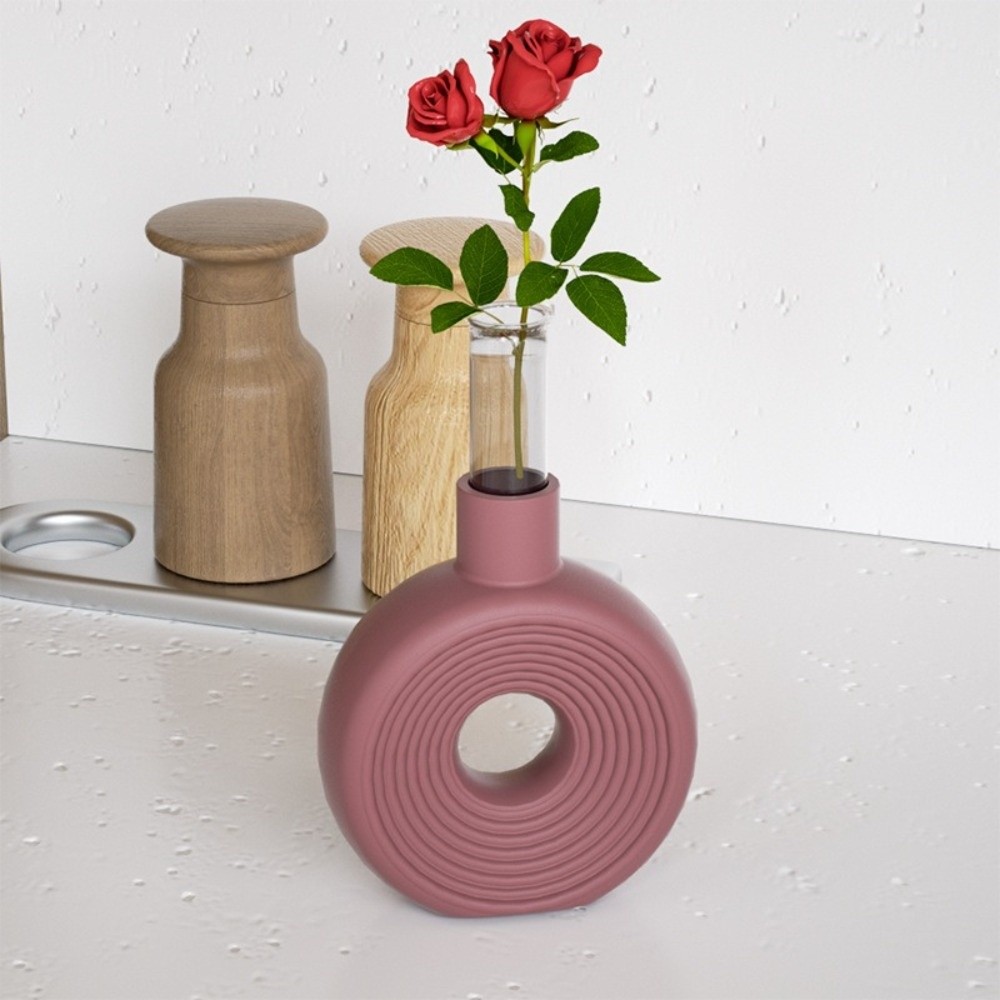 Oval Stripe Silicone Vase Mold - Florist Supply Vases 评论和价格