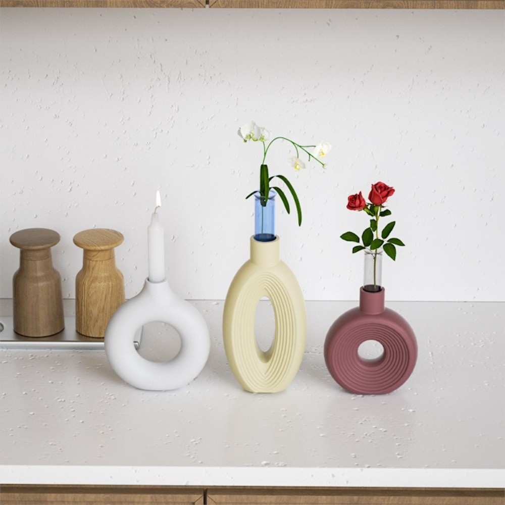 Oval Stripe Silicone Vase Mold - Florist Supply Vases 评论和价格