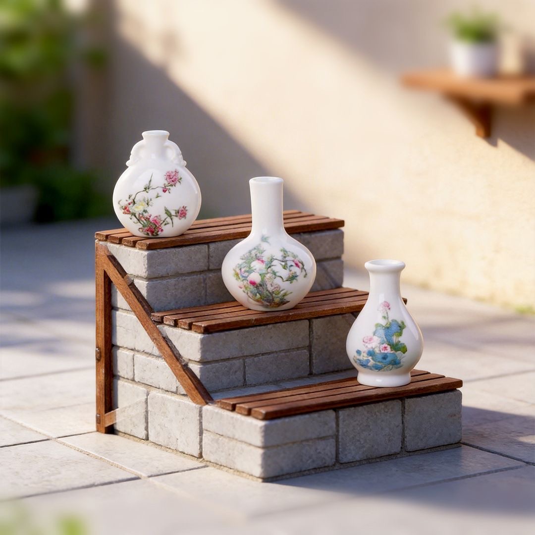 8pcs Simulation Porcelain Resi - Florist Supply Vases 评论和价格