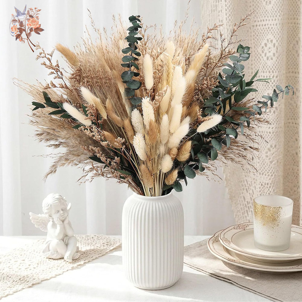80Pcs Natural Dried Flowers Bo - Eucalyptus Preserved 评论和价格