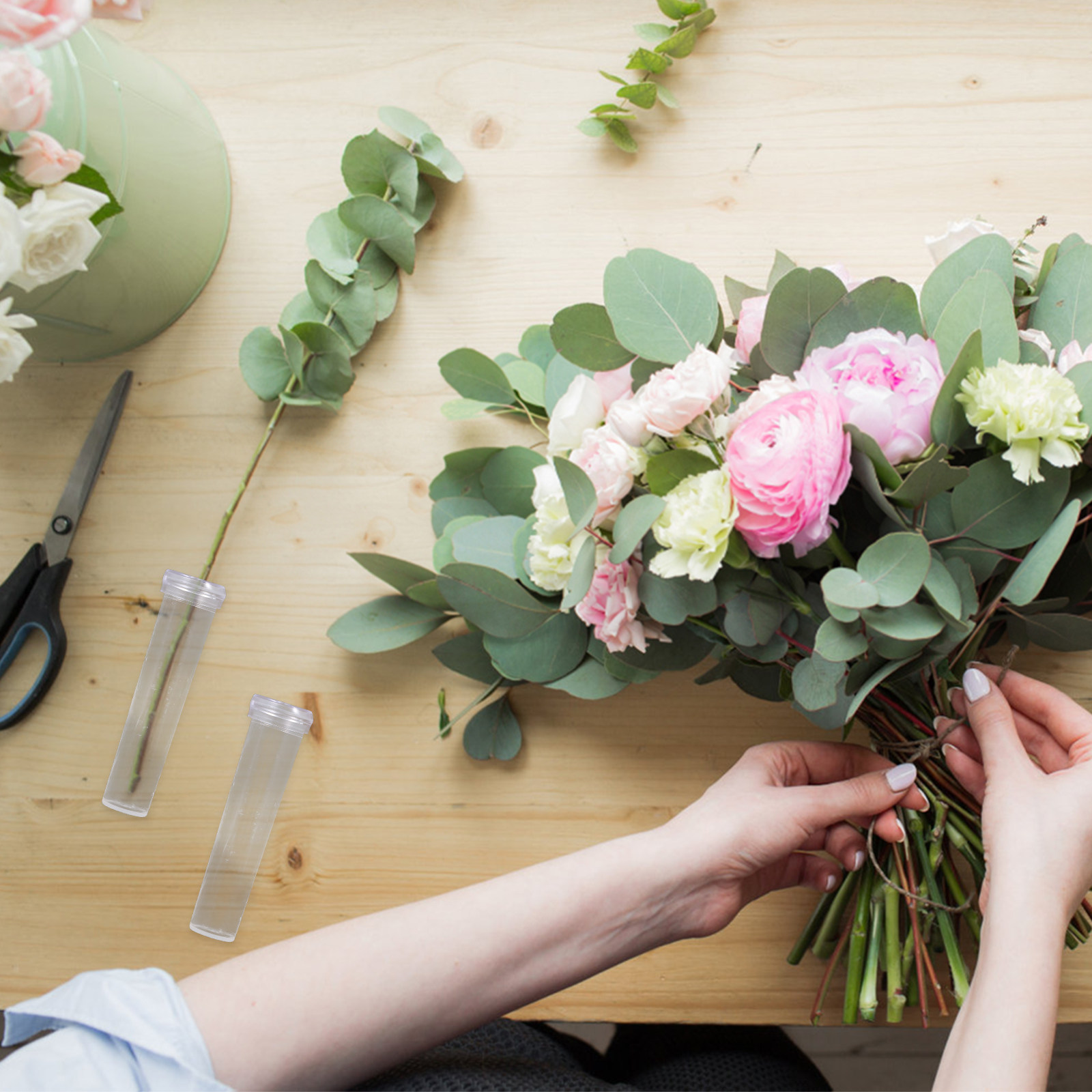 50Pcs Floral Water Tube Eco Fr - Florist Flower Supply 评论和价格