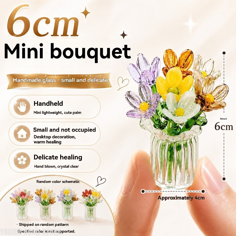 Handmade Colored Glass Flower  - Florist Supply Vases 评论和价格