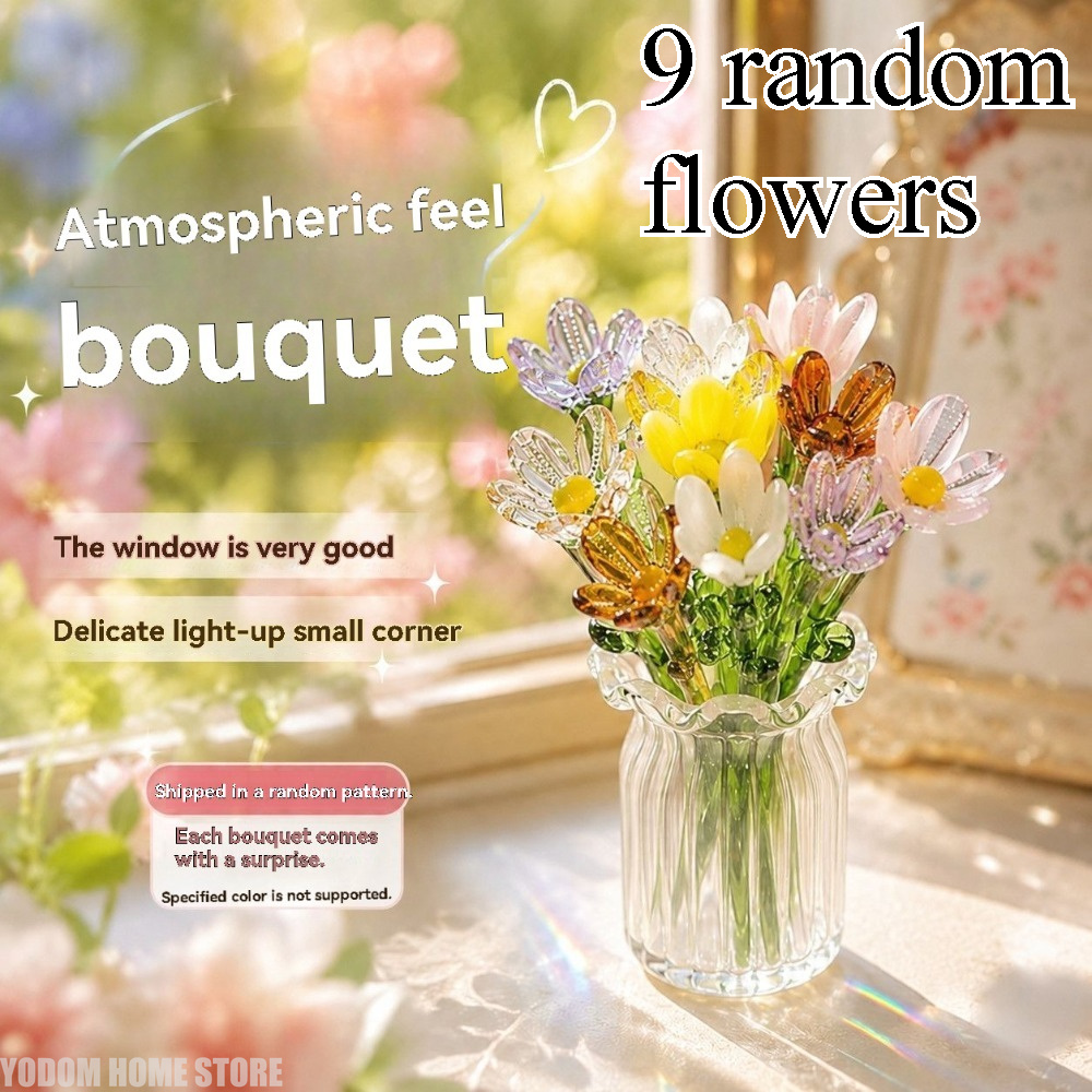 Handmade Colored Glass Flower  - Florist Supply Vases 评论和价格